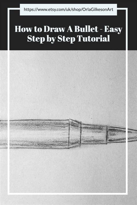 How To Draw A Bullet Easy Step By Step Tutorial In 2021 Drawings