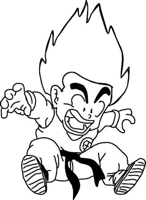 Goku Nino Dibujo Facil Dibujos De Ninos