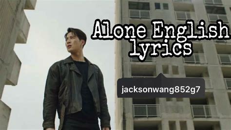 jackson wang alone english lyrics youtube