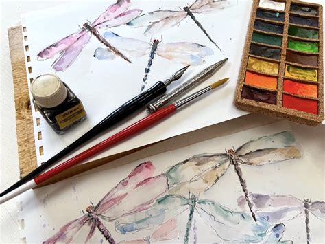 Paint Pretty Dragonflies In Loose Watercolor Diane Antone Studio