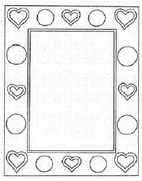 Coloring Sheets Of Heart Frame Coloring Pages