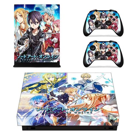 Sword Art Online Decal Skin Sticker For Xbox One X And Controllers