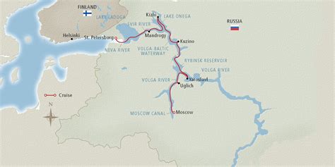 Volga River Cruise Map
