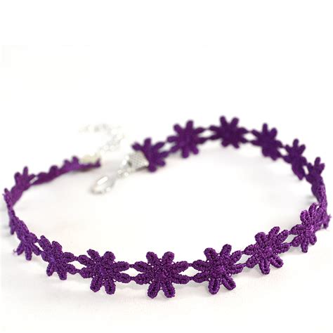 Hippie Purple Choker Grunge Jewelry Twisted Pixies