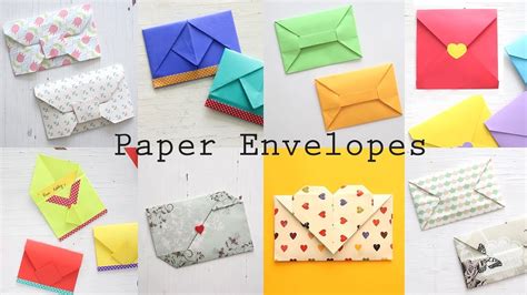8 Easy Paper Envelopes Diy Origami Tutorial Ventuno Art Youtube