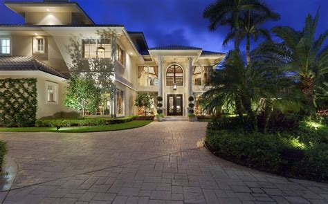 13000 Square Foot European Inspired Waterfront Mansion In Boca Raton