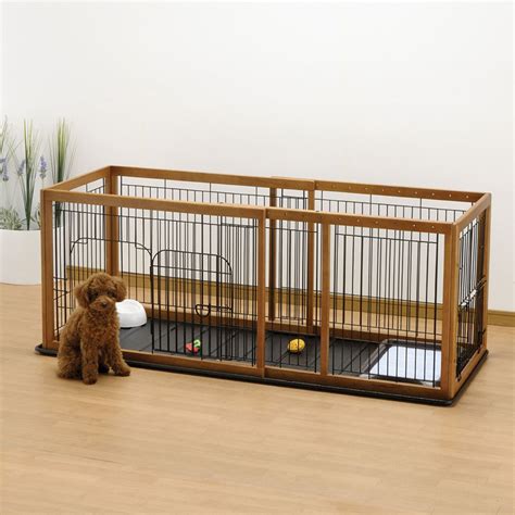 Richell Expandable Pet Pen And Floor Tray In Autumn Matte With Images
