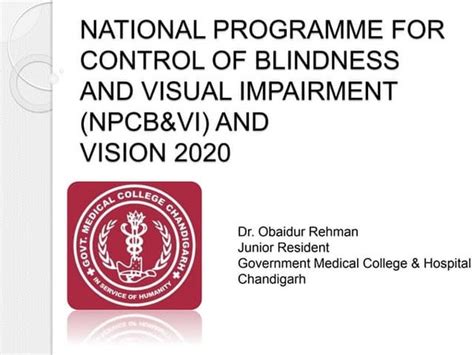 National Prevention Of Blindness Program