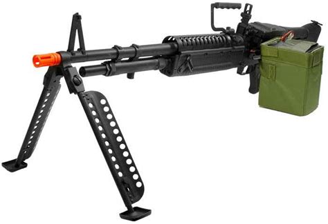 Aandk Full Metal M60 Aeg Airsoft Machine Gun Airsoft Rifle