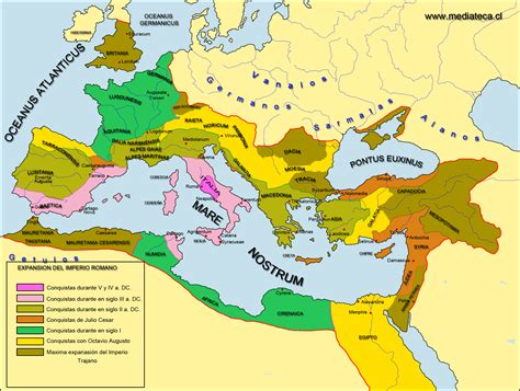 Expansion Del Imperio Romano Mapa Del Imperio Romano Imperio Romano