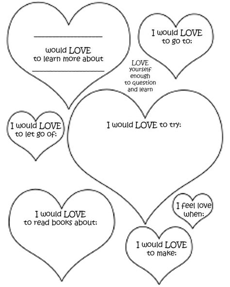 Self Love Worksheets Free Workssheet List