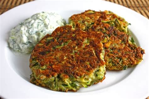 Greek Style Zucchini Fritters With Tzatziki Closet Cooking