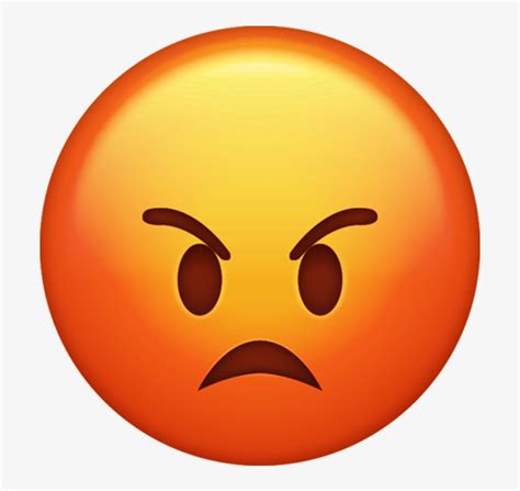 Emoji Anger Emoticon Iphone Angry Emoji 640x640 Png Download Pngkit