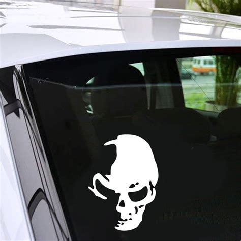 Funny Skull Vinyl Decals Car Decal Window Truck Bumper Auto Laptop Wall