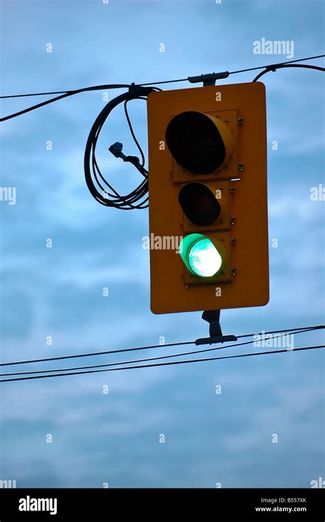 Traffic Light Hanging On Wires Hi Res Stock Photography And Images Alamy