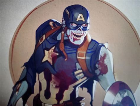 What If Concept Art Zombie Captain America Iron Man Steve Rogers