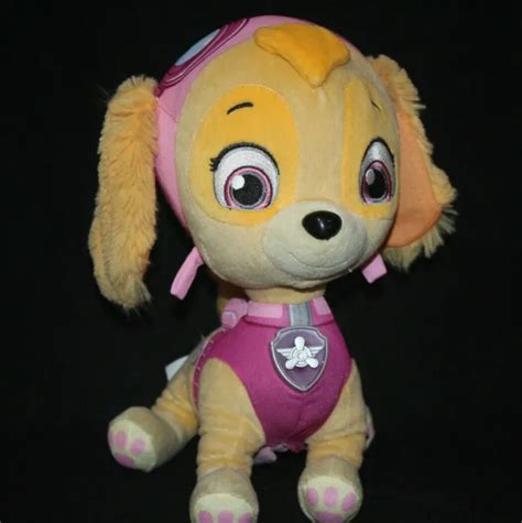 Paw Patrol Skye Plush Stuffed Animal Toy Talking Lights Puppy 2013 Spin