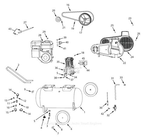 Campbell Hausfeld 4b220d Parts Diagram For Air Compressor Parts