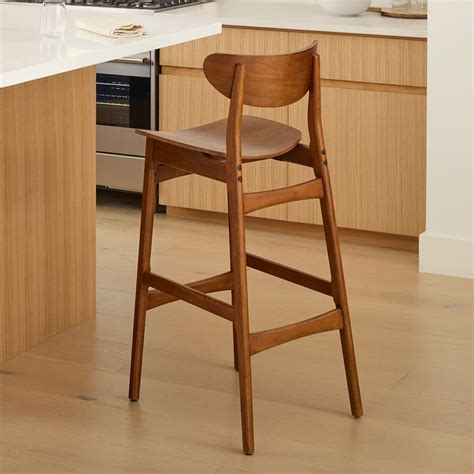 Classic Café Walnut Counter Stools West Elm Australia