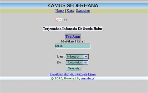 Indonesia ke jawa krama 2. Kamus Bahasa Jawa & Sunda Online