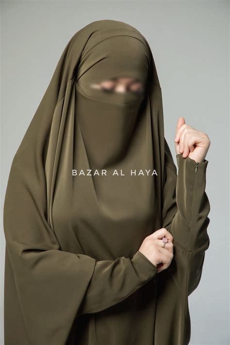 Black Niqab Burqa With Veil Noir Traditional Burqa Hajji Burka Hijab