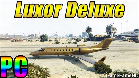 Gta 5 New Gold Luxor Deluxe Jet Plane Gta 5 Ill Gotten Gains