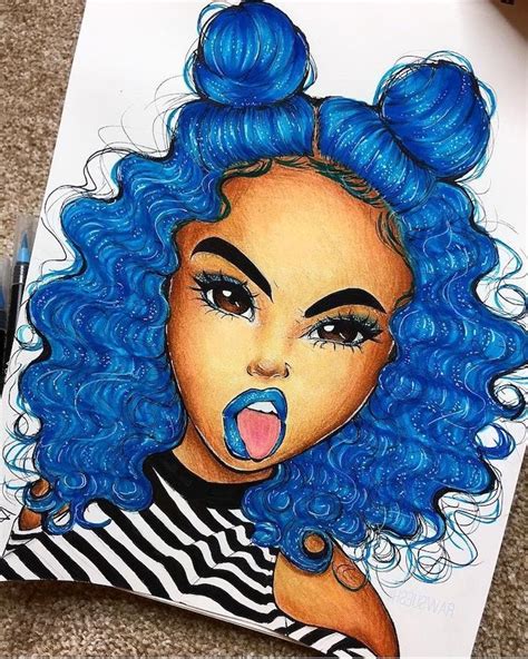 Drawing beautiful black girls… knowing how to draw the hair properly may contribute a lot to your fashion sketches. 1001 + ideas how to draw a girl - tutorials and pictures ...