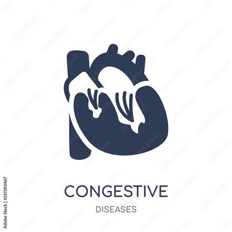 Congestive Heart Disease Icon Congestive Heart Disease Filled Symbol