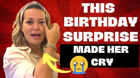 This Birthday Surprise Made Her Cry Meetthemitchells Youtube