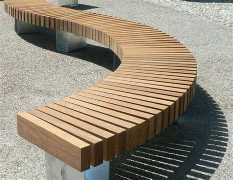 Curved Outdoor Benches Wood Bench Outdoor Curved Bench Curved Wood