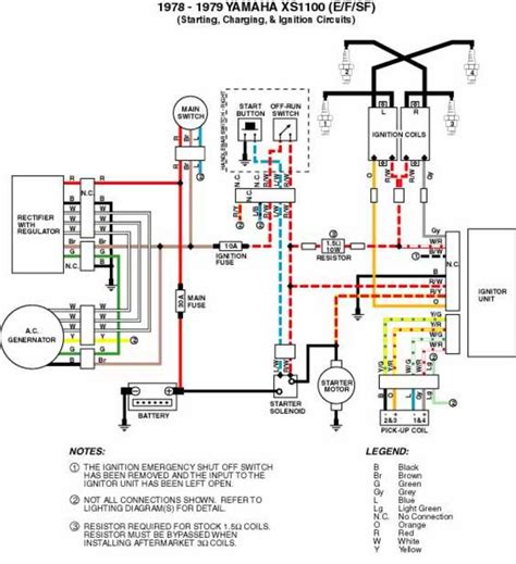 Simple basic wiring using a four position spring return key switch. Yamaha Xs1100 Ignition Switch Wiring Diagram - Wiring Diagram Schemas