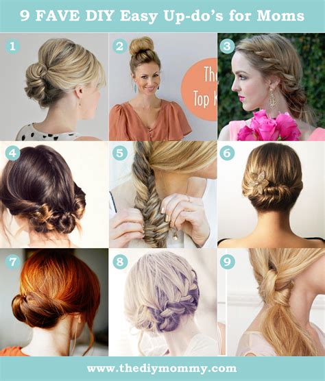 The hairstyle shown in this photograph is fantastic. 9 Favourite Easy Updos for Moms