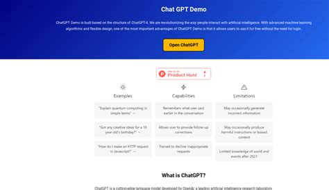 Chat Gpt Demo Alternatives Pricing And Information Wikigpt