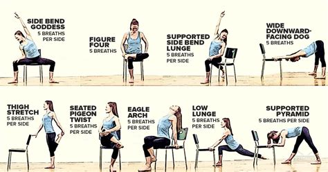 Feel better and more flexible before you even get out of bed. 9 Soothing Chair Stretches to Release Hip Pain | Fitness
