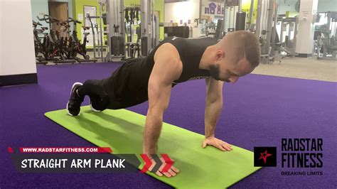 Radstar Fitness Straight Arm Plank Core Exercise Youtube