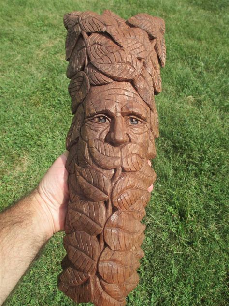 Knotty Wood Spirits Walnut Greenman