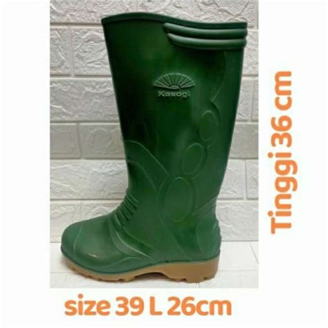 Jual Sepatu Safety Boot Karet Hijau Kasogi Di Seller Hattiee Shop Kab