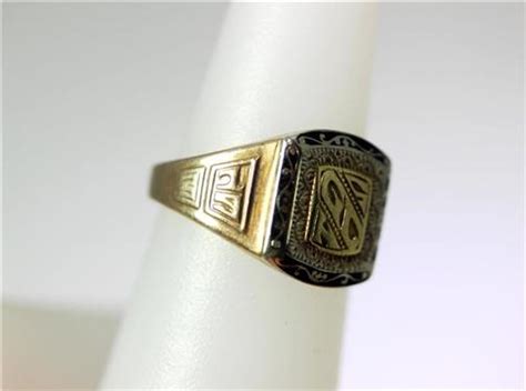 1927 10k Gold Lg Balfour Co Gc High School Class Ring Size 65 8268