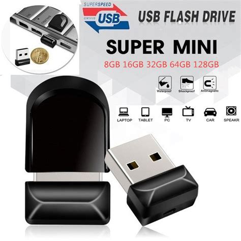 New Super Mini Usb Flash Drive 128gb 64gb 32gb 16gb 8gb Pen Drive Usb 2