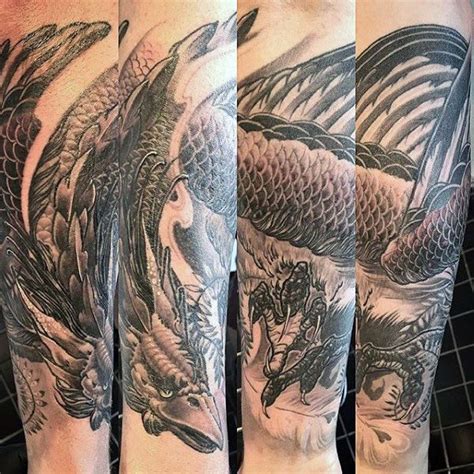 Phoenix An Dragon Tattoo Men Forearm Tattoos Pinterest
