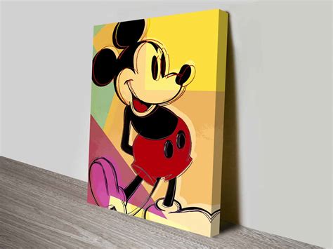 Mickey Mouse Andy Warhol Wall Pop Art Print V3
