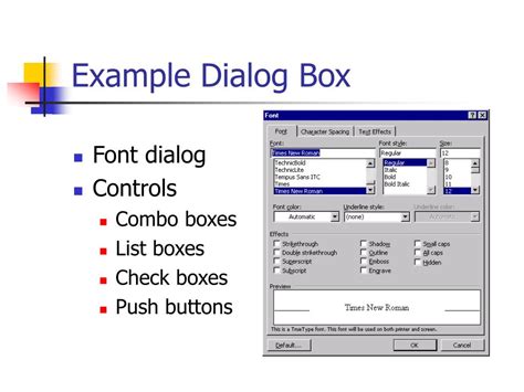 Ppt Dialog Boxes And Property Sheets Prosise Chapter 8 Powerpoint