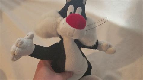 Vintage 1994 Looney Tunes Sylvester Talking Plush Doll By Tyco Youtube