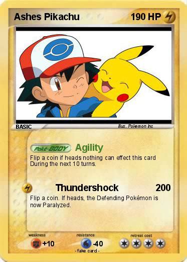 Pokémon Ashes Pikachu 29 29 Agility My Pokemon Card