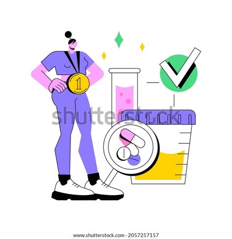 Doping Test Abstract Concept Vector Illustration Stock Vector Royalty