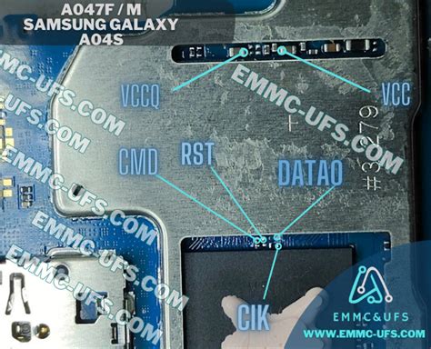 Samsung Galaxy A04s A047F M ISP Pinout EMMC UFS