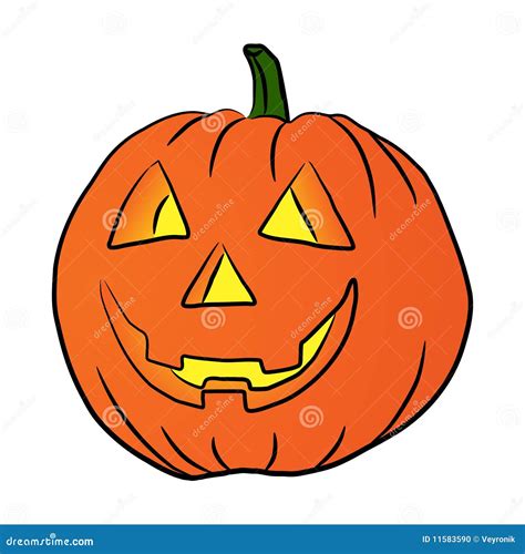 Halloween Pumpkin Stock Illustration Illustration Of Carving 11583590