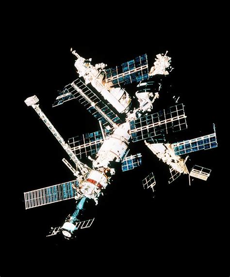 Russian Space Station Mir In Orbit Photograph By Nasascience Photo Library Pixels