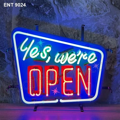 Ent 9024 Yes Were Open Neon Sign High Quality At The Best Price
