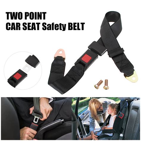 Universal 2 Point Car Auto Van Truck Seat Lap Belt Adjustable Safety